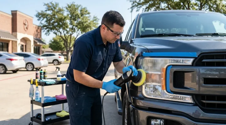 Professional headlight restoration in Van Alstyne, TX