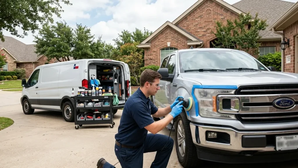 1. Mobile headlight restoration service in Van Alstyne, Texas